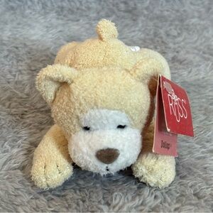Russ Berrie Dollop Bear Plush 6” Yellow Cream Stuffed Animal Toy